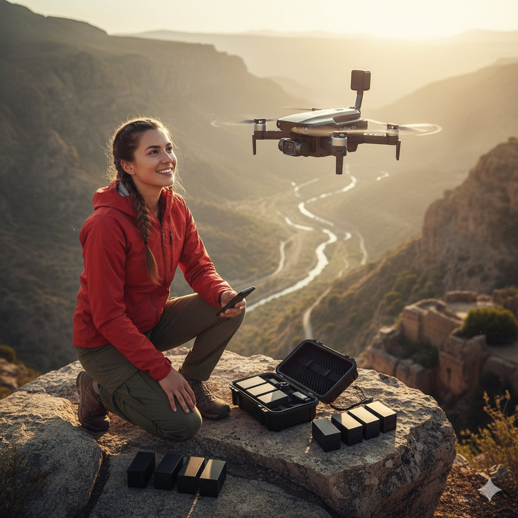 PACK DRON 4K + 5 BATERÍAS DE REGALO