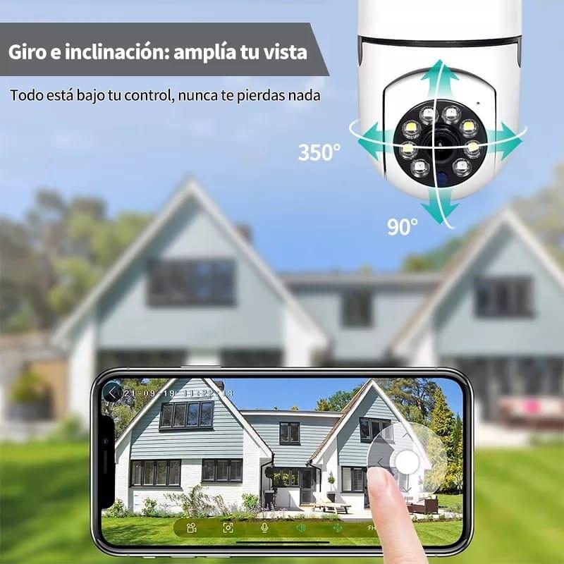 Cámara Bombilla 360° – Seguridad que no se nota, pero se siente