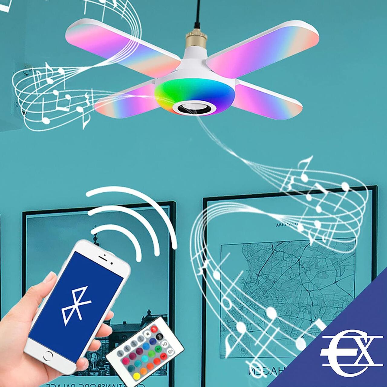 Lámpara Inteligente con Altavoz Bluetooth y Mando – Ilumina y Suena Como Nunca