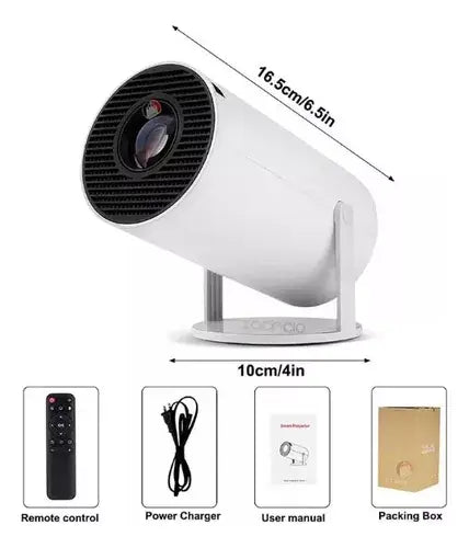 Proyector conekta Android 12 4K Compatible – Cine Portátil, Sin Límites
