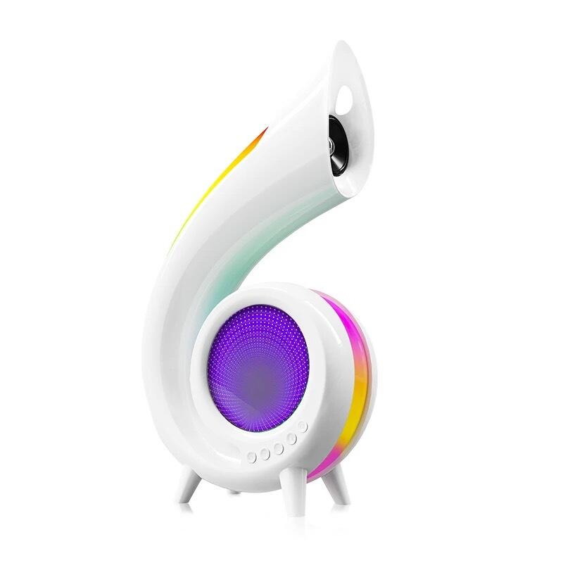 Altavoz Concha 6 en 1 – Luz, Reloj, Espejo y Sonido en un Solo Dispositivo